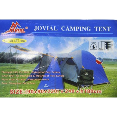 Купить Четырехместная палатка для кемпинга и туризма Jovial CT-1036 Tuohai