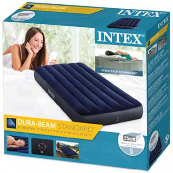 Надувной матрас intex classic downy airbed 64757