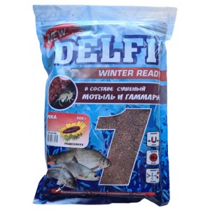 Зимняя готовая прикормка DELFI Winter ready Подсолнух