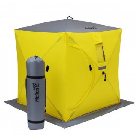 Купить Палатка зимняя Куб 1,5х1,5 yellow/gray Helios 