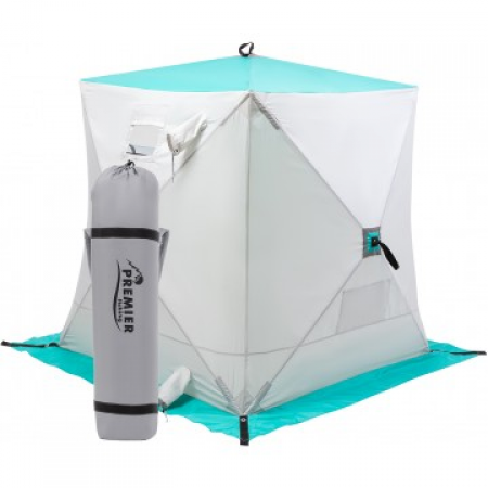 Купить Палатка зимняя Куб 1,5х1,5 biruza/gray PREMIER