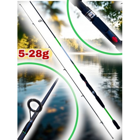 Спиннинг Taifun Dark Andel, тест 5–28 г, штекерный, Carbon