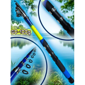 Удочка Taifun, тест 60–100 г, телескопическая, High Carbon Rod