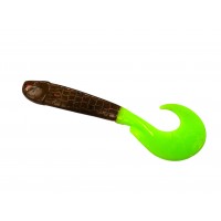 Твистер  Long Hybrid 3,55"/9,0 см Rusty Gold & Lime Hel