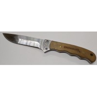 Нож Browning Full Tang Burl Wood Bowie Hunting Knife BR322525