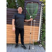 Подсак для рыбалки телескопический с прорезиненной сеткой 213 см Подсак для рыбалки телескопический с прорезиненной сеткой 213 см
