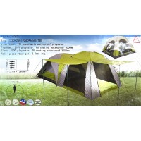 Двухкомнатная палатка с дном СК-6042. Размер (220+260)х260х165/185 см.