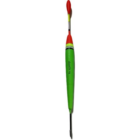 Поплавок зеленого цвета с красным основанием формы -веретено 4 г.