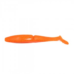 Виброхвост Mamura, р.4 inch, цвет #03 - Carrot gold flake 