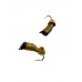 Мормышка вольфрамовая безнасадочная Ручейник №6,d-2.5 мм,L-8.5 мм,вес 0,90 грамм,колокол золото,цвет желтый