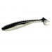 Виброхвост Snaggy №335 8.5 cm Black&White Hel