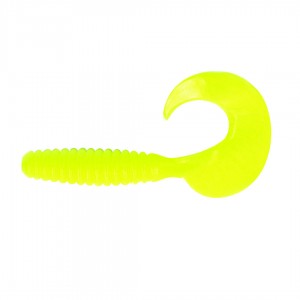 Твистер Spiral, р.2.5 inch, цвет #02 - Chartreuse Ya