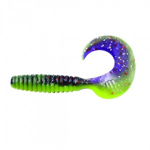 Твистер Spiral, р.2.5 inch, цвет #26 - Violet Chartreuse Ya