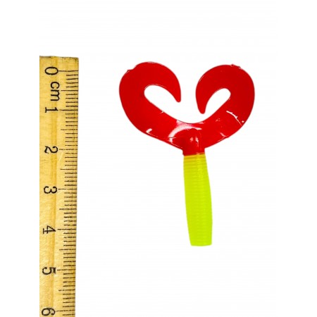 Твистер Credo Double Tall 1.96 4.5 cm Ad lemon&Red Hel