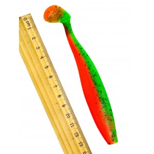 Виброхвост Trofey 5.5/14 см Pepper Green&Orange Hel Виброхвост Trofey 5.5/14 см Pepper Green&Orange Hel