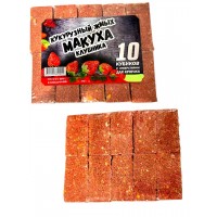 Кукурузный жмых макуха клубника 10 кубиков с отверстиями