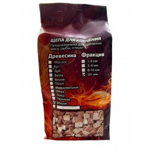 Щепа для копчения ЯБЛОНЯ 12+мм предназначена для мяса,рыбы,птицы