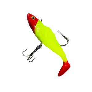 Силиконовая рыбка с крючками 10 см color №034 3 штуки вес 18,9 грамм cr