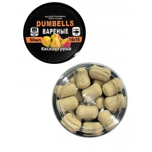 Вареные бойла слива 50мл Dumbells всесезонные Кислая груша