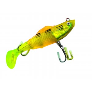 Силиконовая рыбка с крючками #5559 8 см color №031 4 штуки w