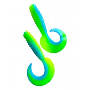 Твистер Spiral,p.2,5 ich,цвет №18-Ice Chartreuse