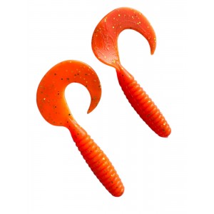 Твистер Spiral,p.4 inch,цвет №03-Carrot gold flake