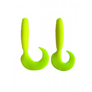 Твистер Spiral,p.4 inch,цвет №02-Chartreuse