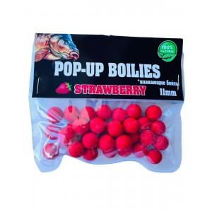 Плавающие бойла Pop-UPS Клубника 11мм