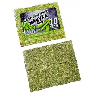 Жмых кукурузный горох 10 кубиков с отверстиями