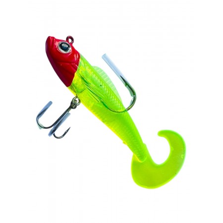 Силиконовая рыбка с крючками №5555 12 см color №217 3 штуки 