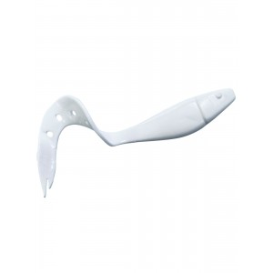 Силиконовая рыбка Kasandra 4.29/10,9 см White