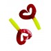 Силиконовая рыбка Credo Double Tail 1.96/5 см lemon&Red