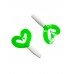 Силиконовая рыбка Credo Double Tail 1.96/5 см White&Green