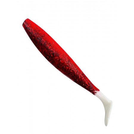 Силиконовая рыбка Trofey 5.5/14 см Red Sparkles WT