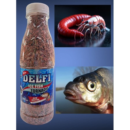 Прикормка Delfi Ice Fish Лещ,плотва гаммарус и мотыль