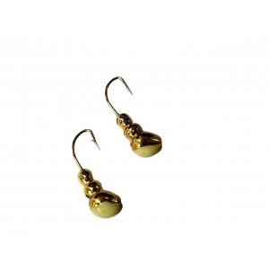 Мормышка муравей с отв.,цв.GOLD PLATED, с фосф.пяткой,d 4 Мормышка муравей с отв.,цв.GOLD PLATED, с фосф.пяткой,d 4