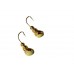Мормышка муравей с отв.,цв.GOLD PLATED, с фосф.пяткой,d 4