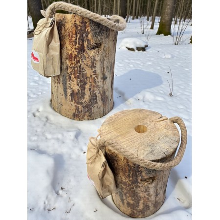 Финская свеча для розжига "Пень" 18,5*25,7см с щепами