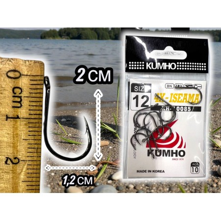 Крючки набор 10 штук KUMXO size 12