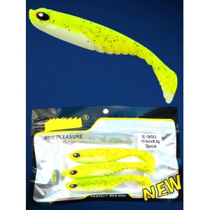Виброхвост 10,5 см 8,8 грамм цвет lemon Е-950