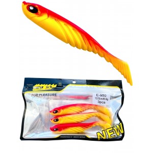 Виброхвост 10,5 см 8,8 грамм цвет fire perch Е-950