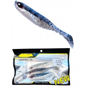 Виброхвост 10,5 см 8,8 грамм цвет blue silver Е-950