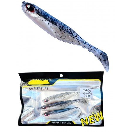 Виброхвост 10,5 см 8,8 грамм цвет blue silver Е-950