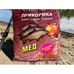 Прикормка карп сазан карась мед 0,9 кг Прикормка карп сазан карась мед 0,9 кг
