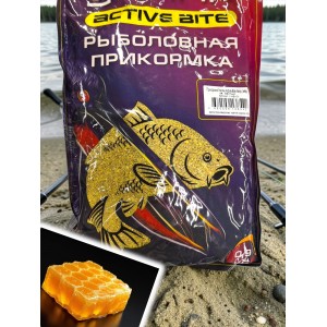 Прикормка Active Bite карп (мед) Прикормка Active Bite карп (мед)