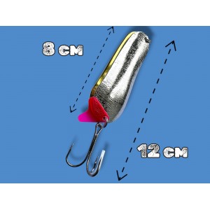 Блесна двойная шумовая колеблющаяся 38 грамм color 04 SPOON22012 Т
