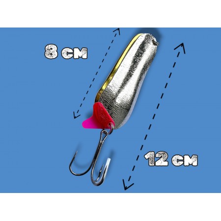 Блесна двойная шумовая колеблющаяся 38 грамм color 04 SPOON22012 Т