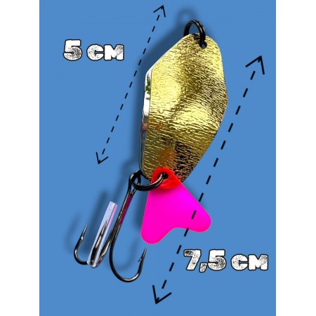 Блесна двойная шумовая колеблющаяся 24 грамм color 05 SPOON22007 Т