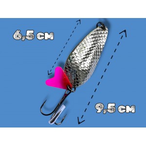 Блесна двойная шумовая колеблющаяся 24 грамм color 04 SPOON22012 Т