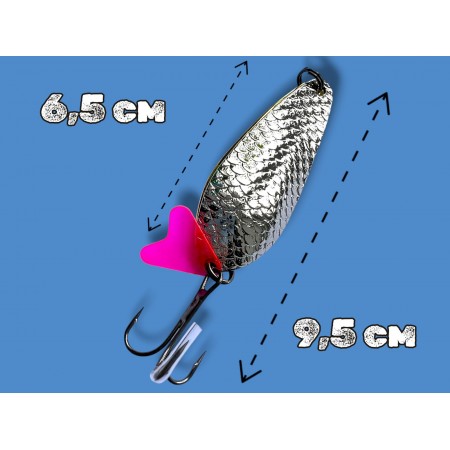 Блесна двойная шумовая колеблющаяся 24 грамм color 04 SPOON22012 Т